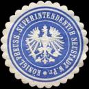 Siegelmarke Königlich Preussische Superintendantur Neustadt West Preußen W0246019